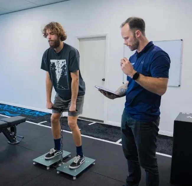VALD technology force plate testing at Glendale exercise physiology clini