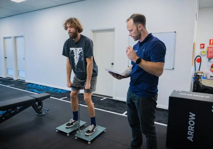 VALD technology force plate testing at Glendale exercise physiology clini
