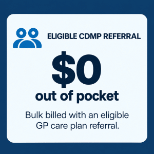 Eligible CDMP referral with no out-of-pocket cost